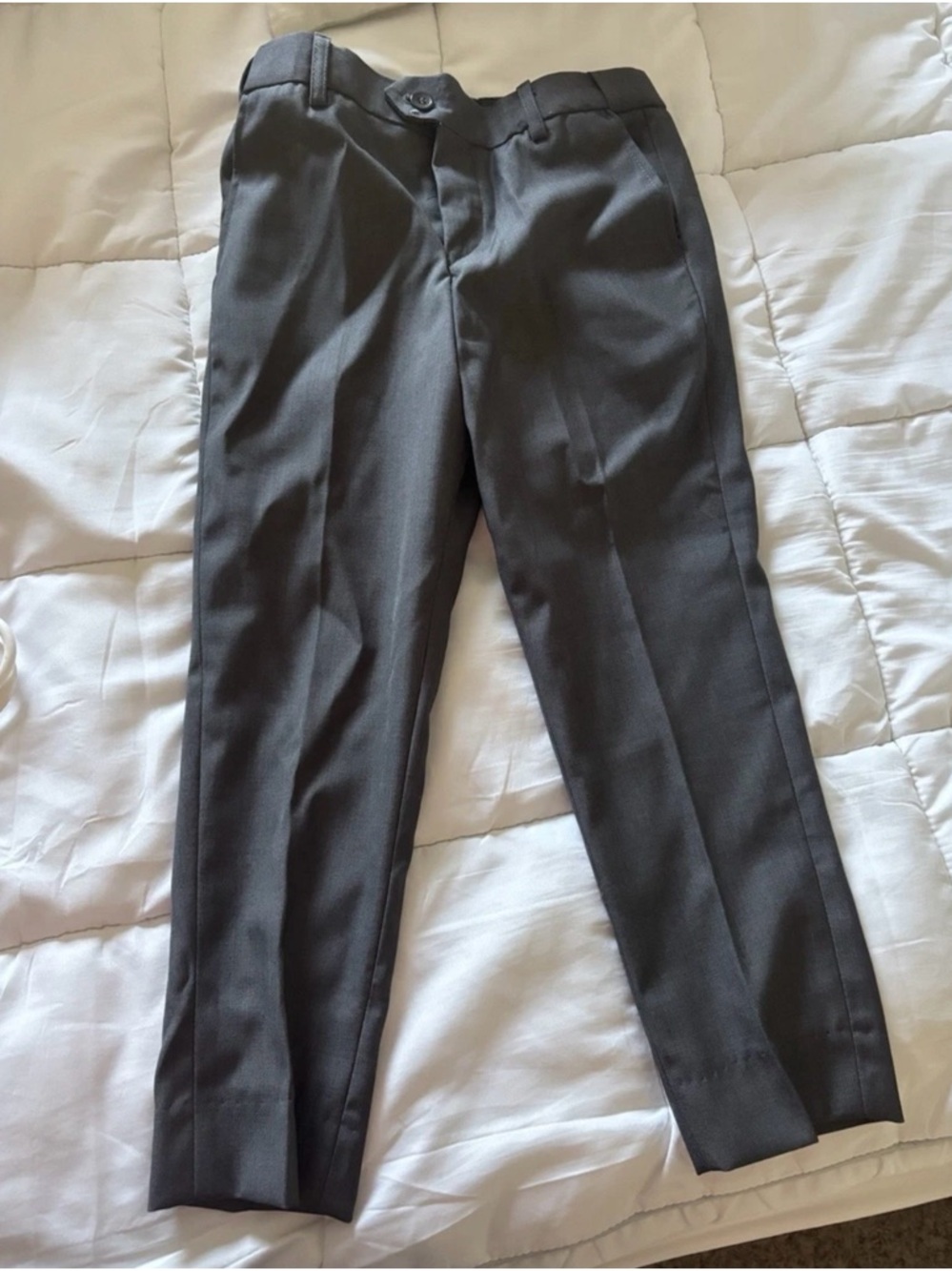 Kids Formal Dress Pants in Charcoal Gray